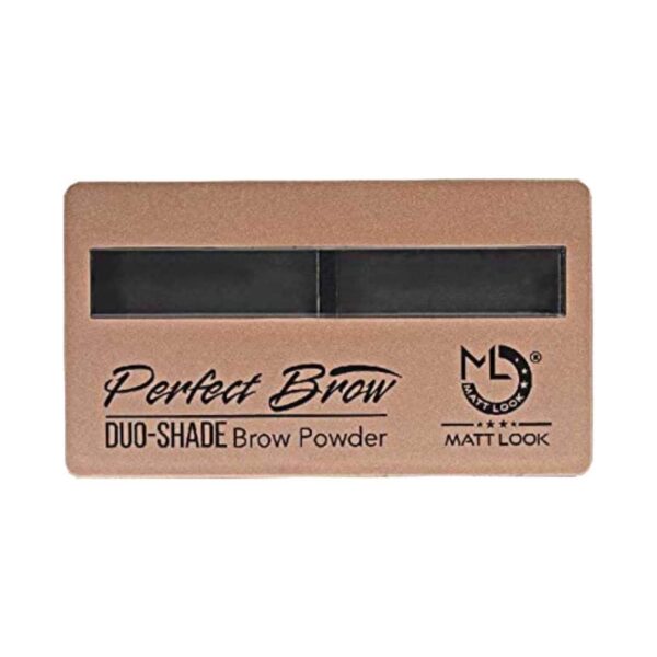 Matt Look Perfect Brow Duo-Shade Eyebrow Powder - 01 Multicolor (8g) - Matt Look