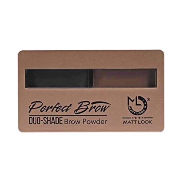 Matt Look Perfect Brow Duo-Shade Eyebrow Powder - 03 Multicolor (8g) - Matt Look