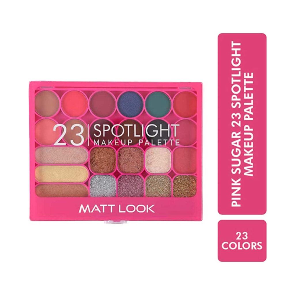 Matt Look Pink Sugar 23 Spotlight Makeup Palette - 01 Multicolor (35g) - Matt Look
