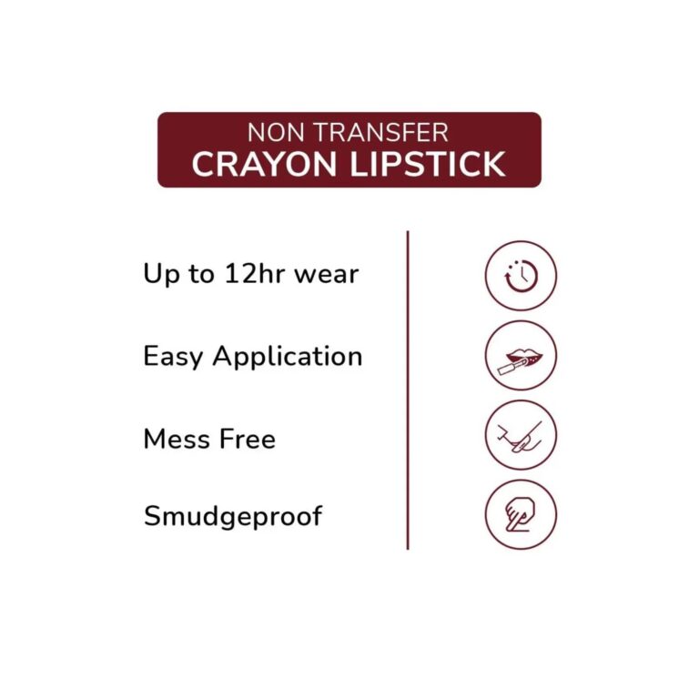 Matt Look Power Last Lip Stain Crayon Lipstick - Ruby Woo (1.3g) - Matt Look