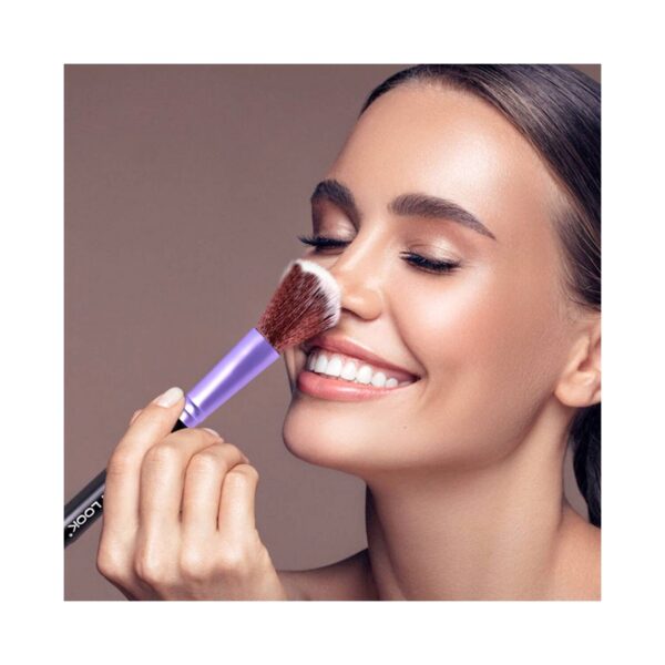 Matt Look Premium Synthetic Bristle Professional Face and Eye Makeup Brush Set - Multicolour (5Pcs) - Matt Look
