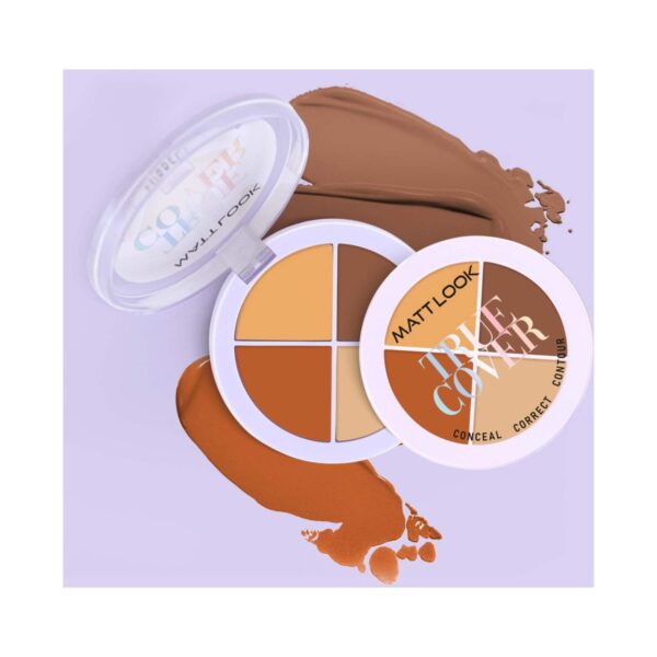 Matt Look True Cover Conceal, Correct & Contour Palette - Sugar Biscuit (12 g) - Matt Look