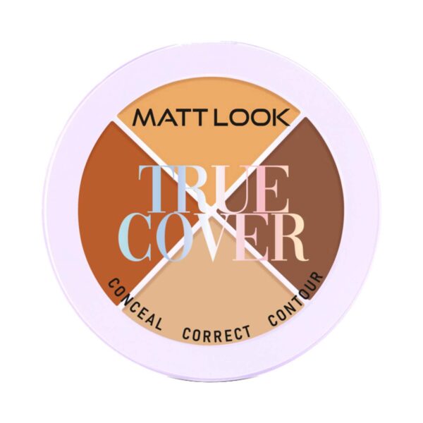 Matt Look True Cover Conceal, Correct & Contour Palette - Sugar Biscuit (12 g) - Matt Look