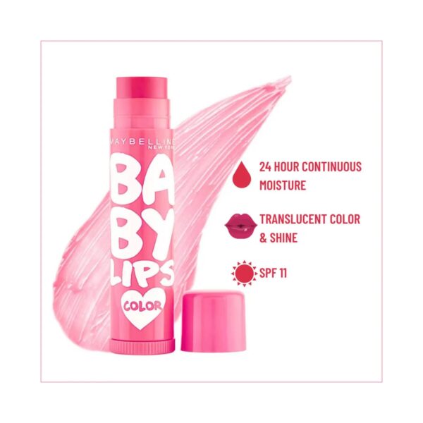 Maybelline New York Baby Lips Color Lip Balm SPF 11 - Pink Lolita (4g) - Maybelline New York