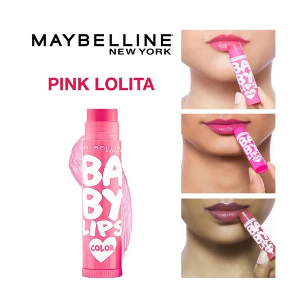 Maybelline New York Baby Lips Color Lip Balm SPF 11 - Pink Lolita (4g) - Maybelline New York