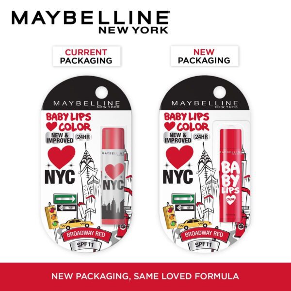 Maybelline New York Baby Lips Colour Limited Edition Lip Balm - Broadway Red (4g) - Maybelline New York