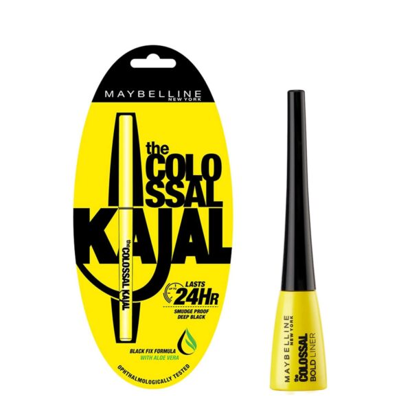 Maybelline New York Colossal Combo - Kajal & Eyeliner - Maybelline New York