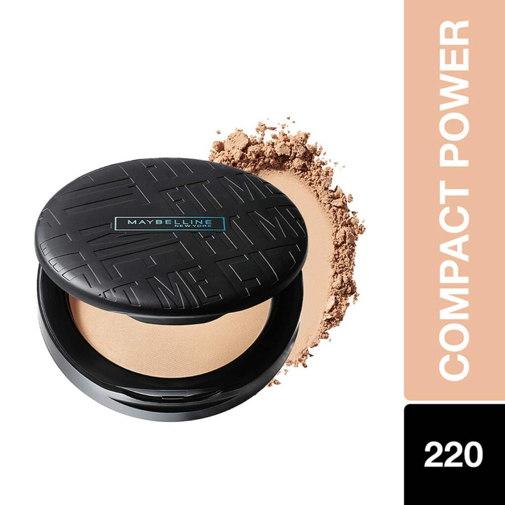 Maybelline New York Fit Me 12Hr Oil Control Compact SPF 28 - 220 Natural Beige (8g) - Maybelline New York
