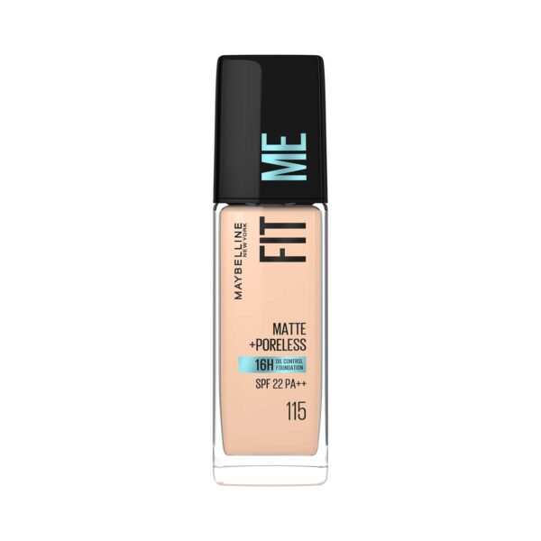 Maybelline New York Fit Me Face Makeup Kit (Dewy+Smooth Primer & Matte+Poreless Foundation-115) - Maybelline New York