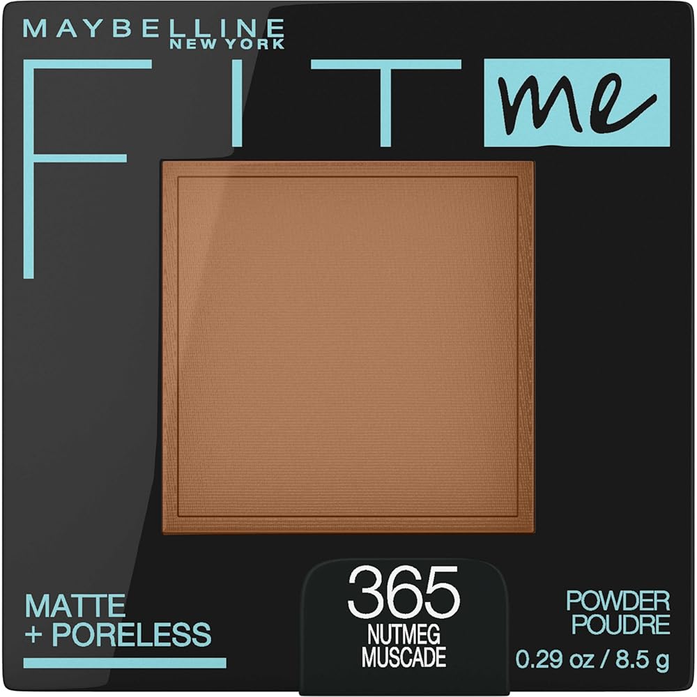 Maybelline New York Fit Me Matte + Poreless Powder Makeup For Oily Skin, Nutmeg, 57.4 Gram, Cream