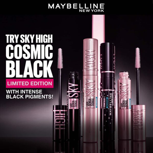 Maybelline New York Lash Sensational Sky High Waterproof Mascara - Very Black (6ml) - Maybelline New York