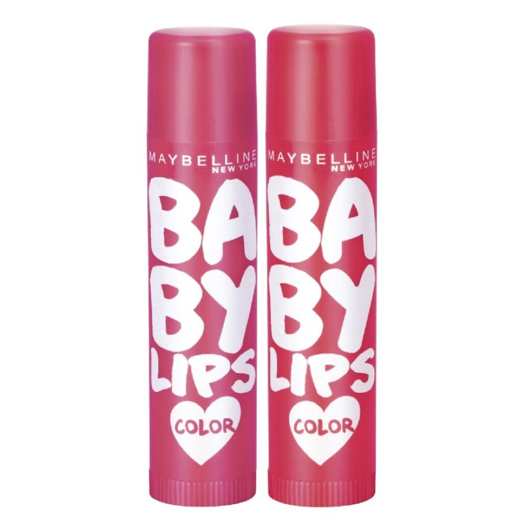 Maybelline New York Lip Balm, With SPF, Moisturises and Protects from the Sun, Baby Lips Cherry Crush & Baby Lips Berry Crush, Red (Pack of 2), 8g