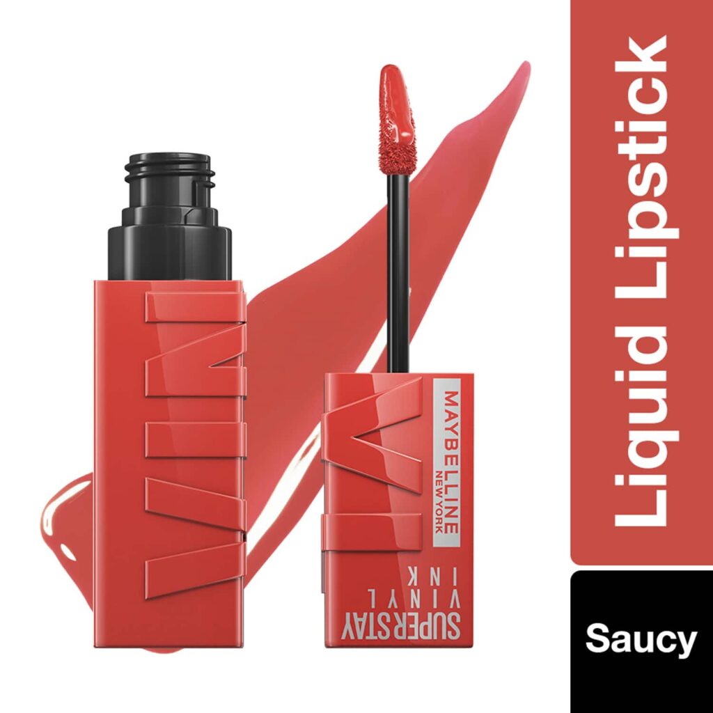 Maybelline New York Superstay Vinyl Ink Liquid Lipstick - Saucy (4.2ml) - Maybelline New York