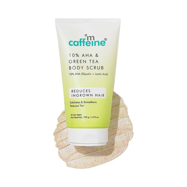 mCaffeine 10% Aha & Green Tea Body Scrub (120g) - mCaffeine