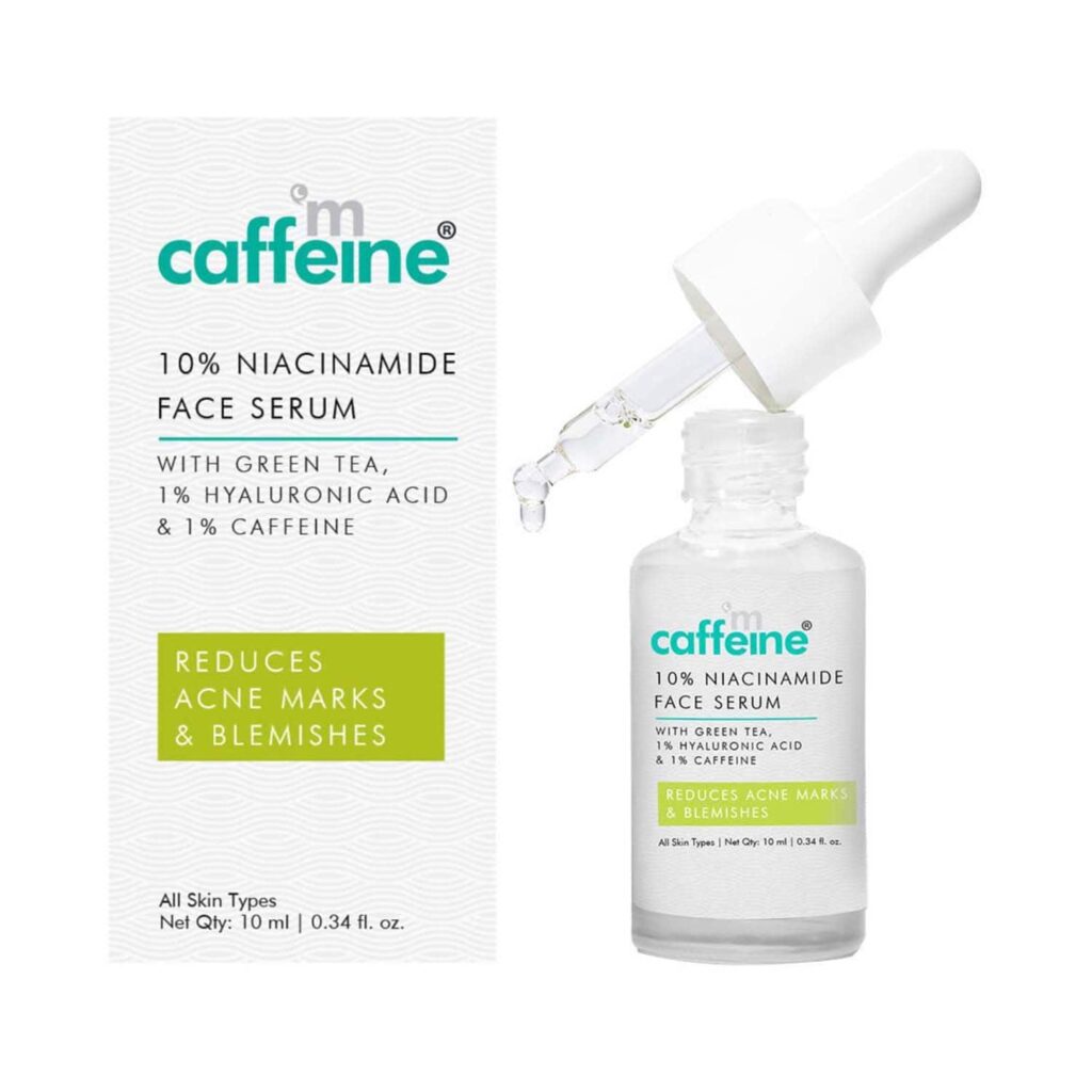 mCaffeine 10% Niacinamide & Green Tea Face Serum (10 ml) - mCaffeine