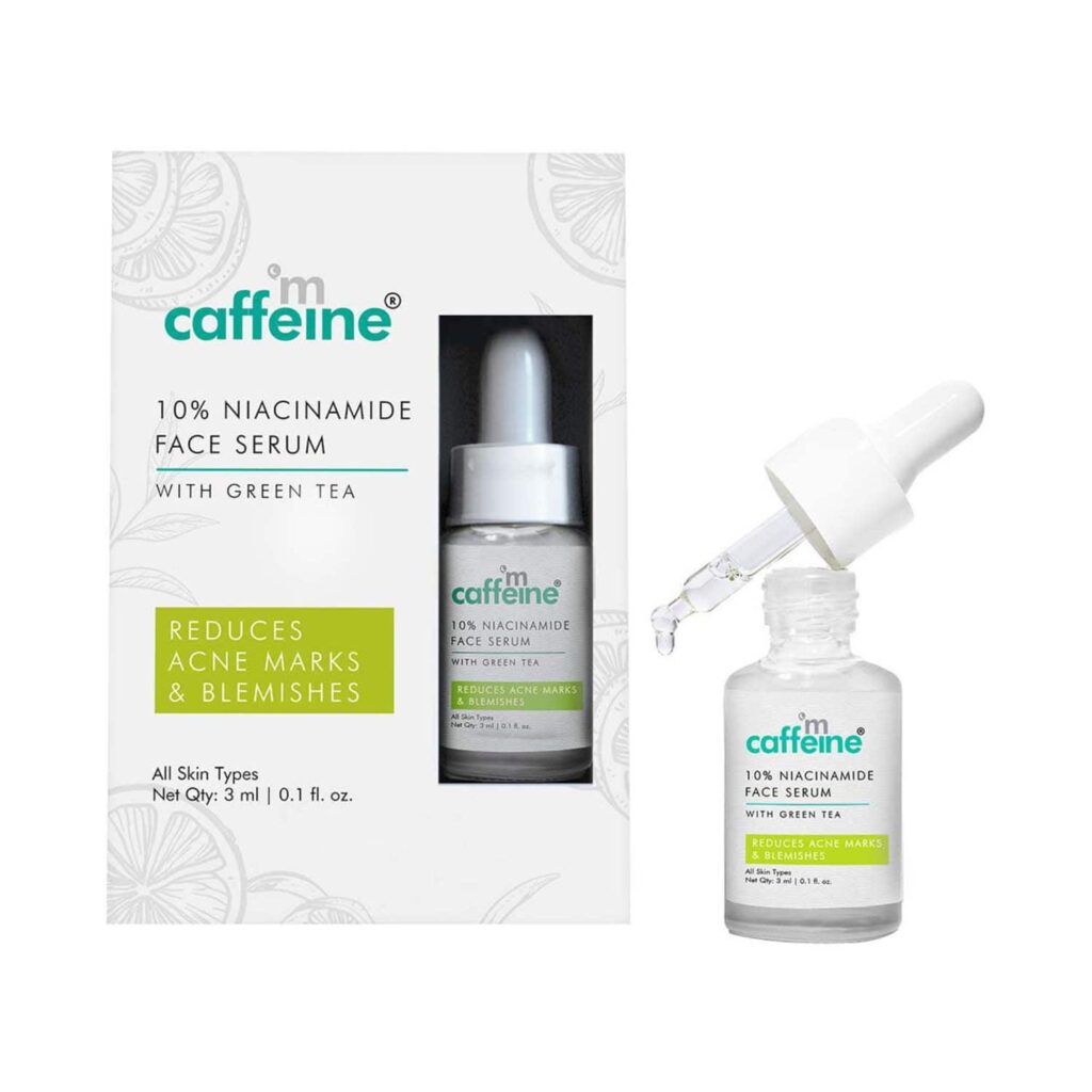 mCaffeine 10% Niacinamide & Green Tea Face Serum (3 ml) - mCaffeine