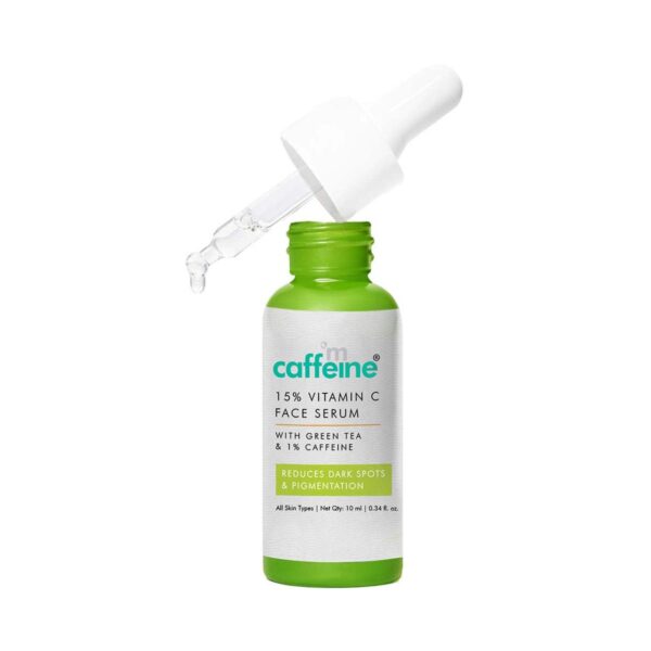 mCaffeine 15% Vitamin C & Green Tea Face Serum (10 ml) - mCaffeine