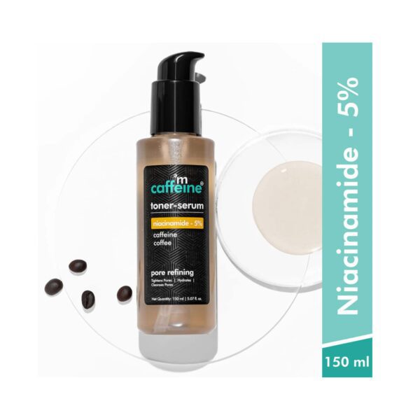 mCaffeine 2-In-1 5% Niacinamide Toner Serum (150ml) - mCaffeine