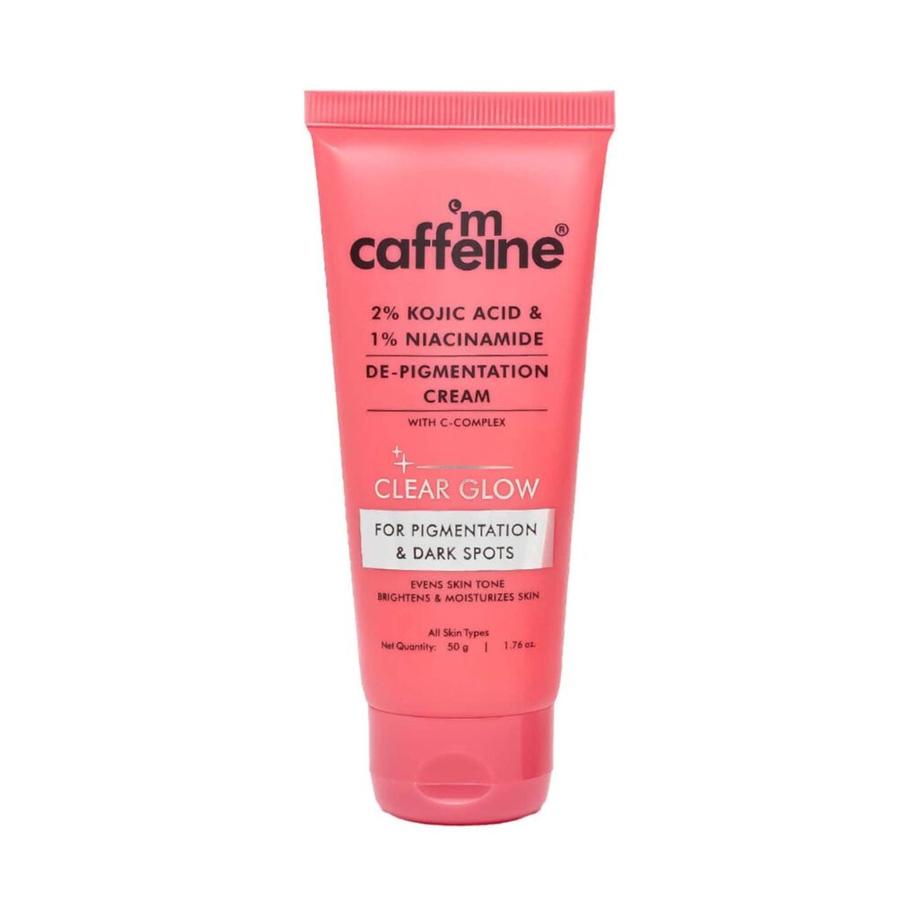 mCaffeine 2% Kojic Acid & 1% Niacinamide De-Pigmentation Cream (50 ml) - mCaffeine