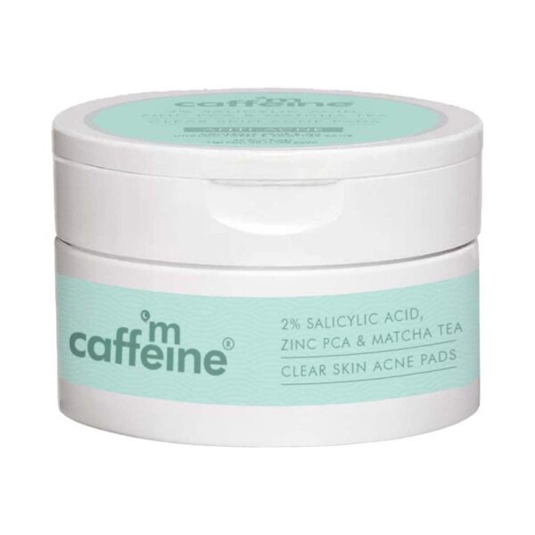 mCaffeine 2% Salicylic Acid Zinc Pca & Matcha Tea Clear Skin Acne Pads - mCaffeine