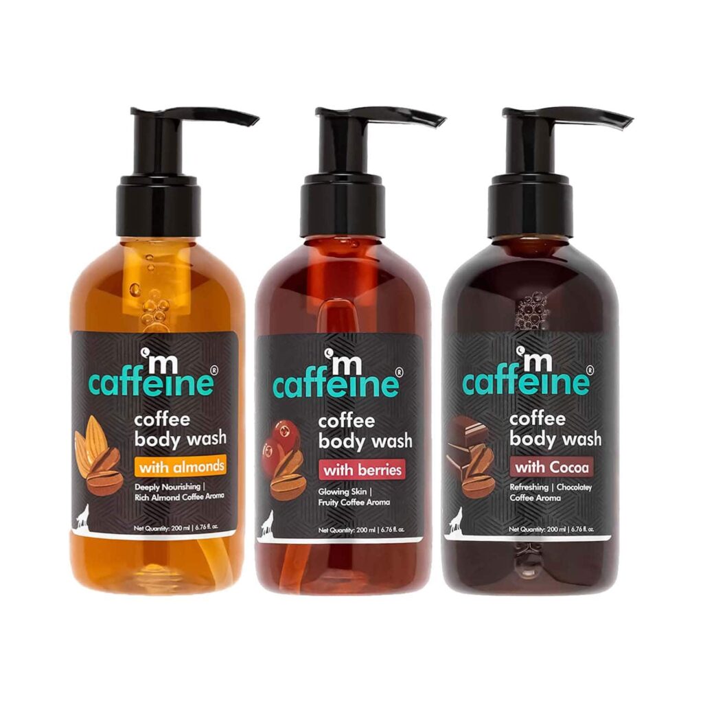 mCaffeine 3 Assorted Coffee Body Washes Combo For Tan Removal & Deep Cleansing - mCaffeine