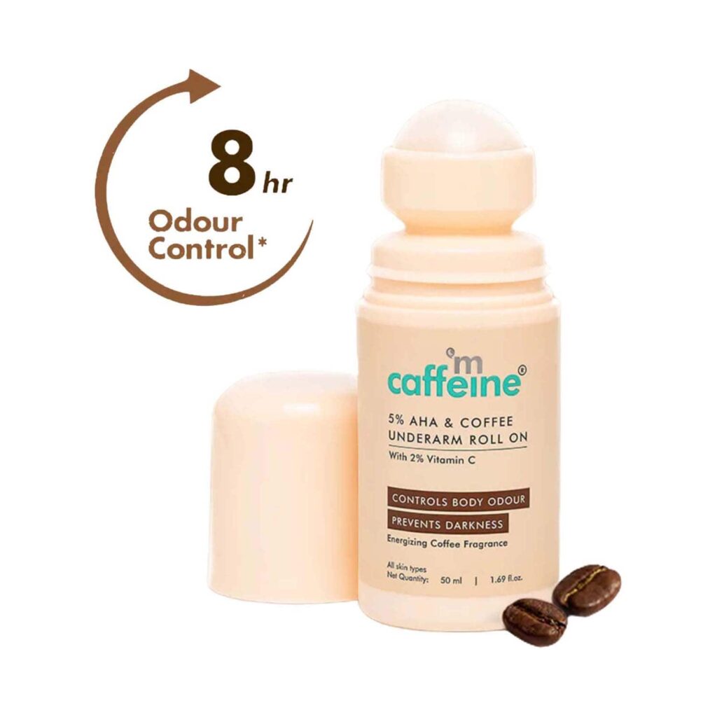 mCaffeine 5% AHA Underarm Roll On with Coffee (50 ml) - mCaffeine
