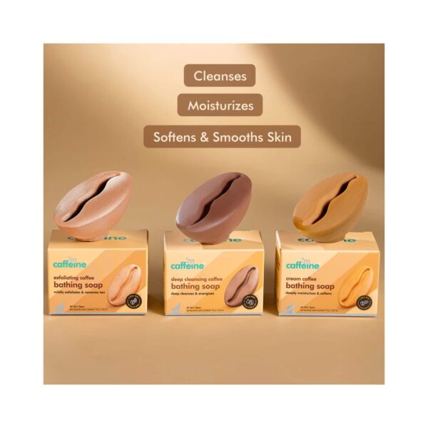 mCaffeine Assorted Coffee Bathing Soap Trio (3Pcs) - mCaffeine