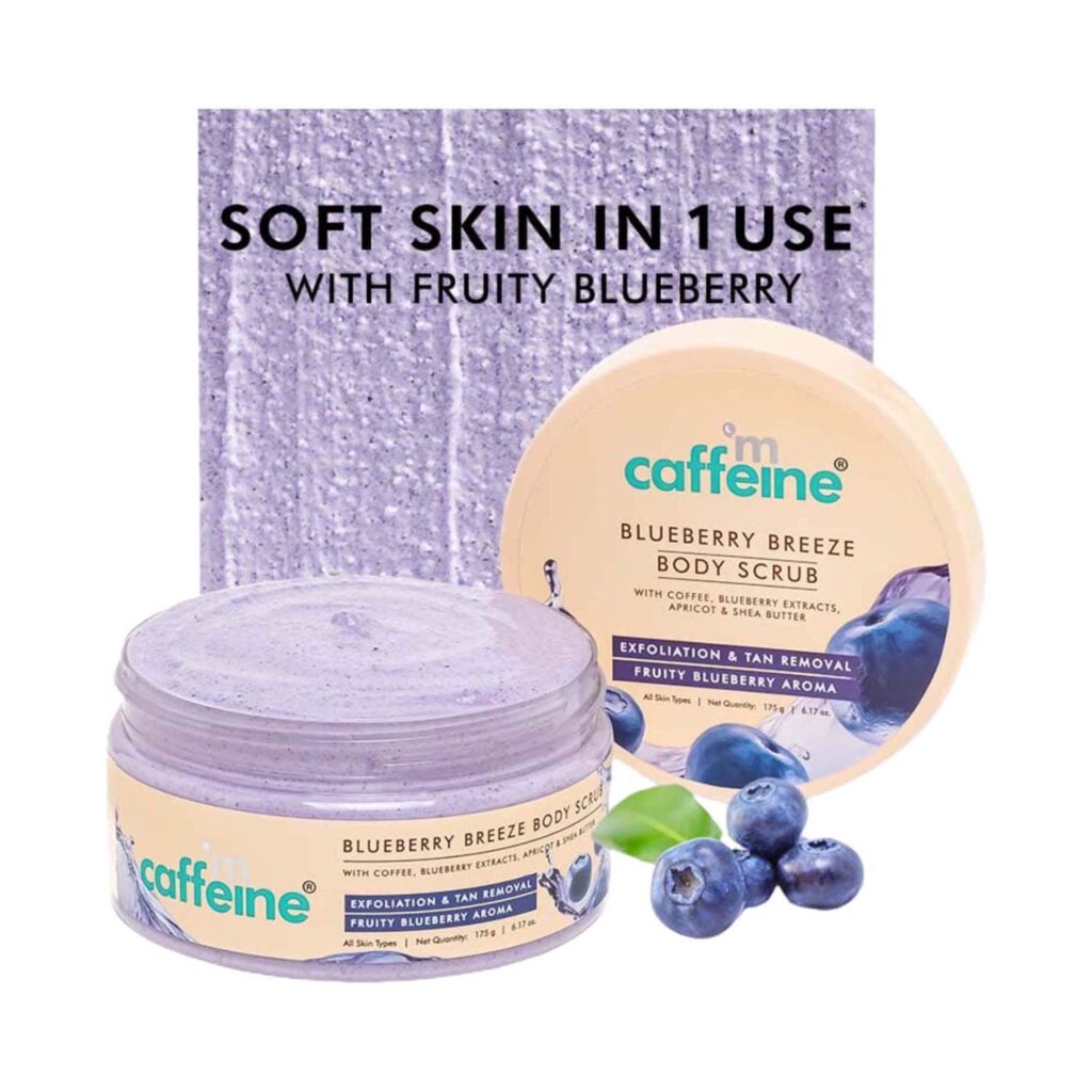 mCaffeine Blueberry Breeze Body Scrub (175 g) - mCaffeine
