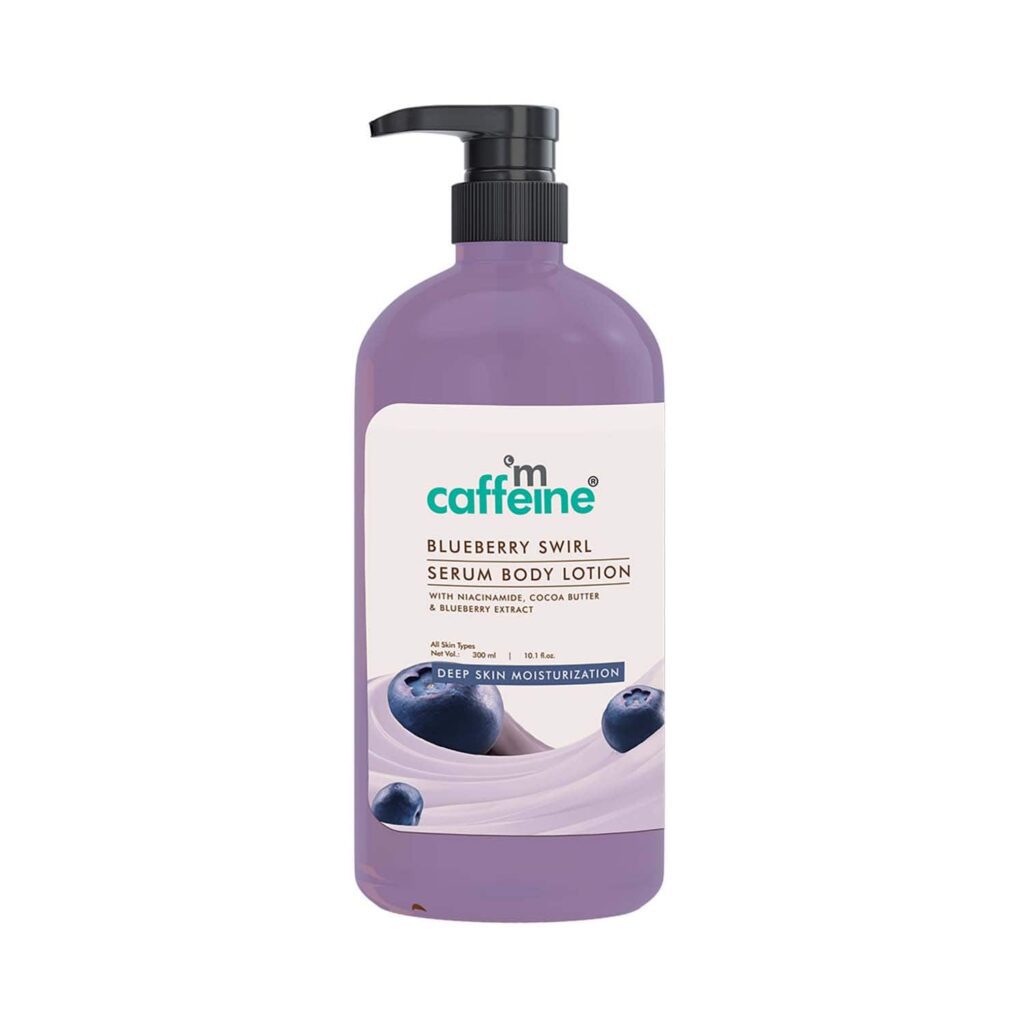 mCaffeine Blueberry Swirl Serum Body Lotion (300 ml) - mCaffeine