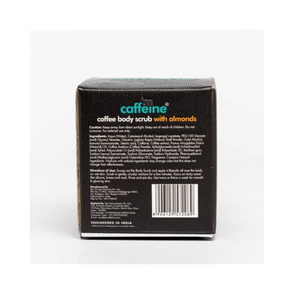 mCaffeine Body Cleansing & Moisturizing Trio With Almonds - (3Pcs) - mCaffeine