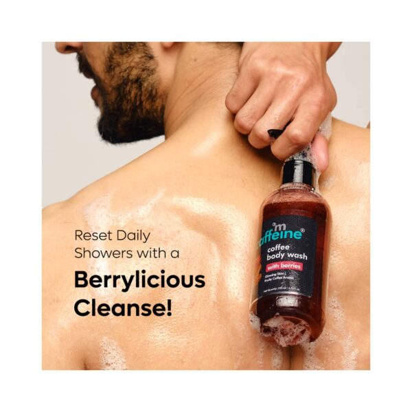 mCaffeine Body Cleansing & Moisturizing Trio With Berries - (3Pcs) - mCaffeine