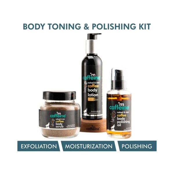 mCaffeine Body Toning & Polishing Kit (3Pcs) - mCaffeine