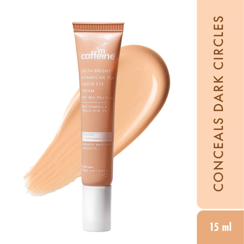 mCaffeine Brightening & Colour Corrector Tinted Under Eye Cream - Orange (15 ml) - mCaffeine