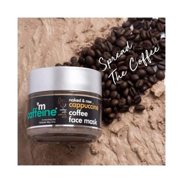 mCaffeine Cappuccino Coffee Face Mask with Salicylic Acid - (100g) - mCaffeine