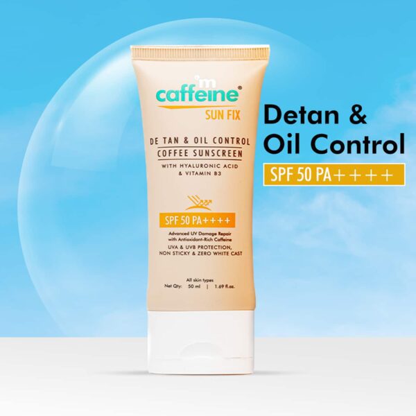 mCaffeine Cleanse Sun protect Combo - Naked & Raw Coffee Face Scrub & Detan & Coffee Sunscreen - mCaffeine