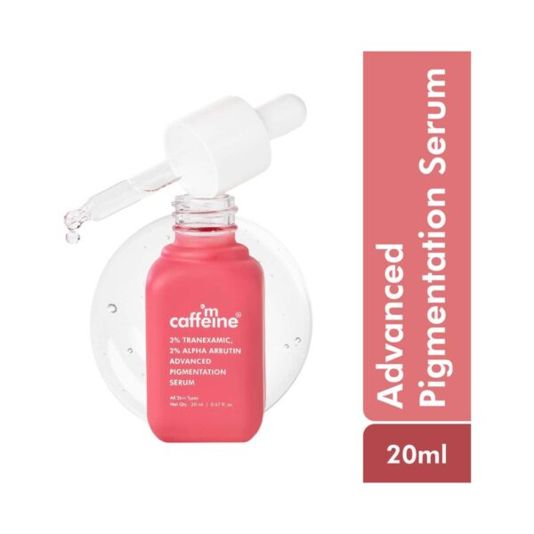 mCaffeine Clear Glow 3% Tranexamic 2% Alpha Arbutin Advanced Pigmentation Serum Treatment (20 ml) - mCaffeine