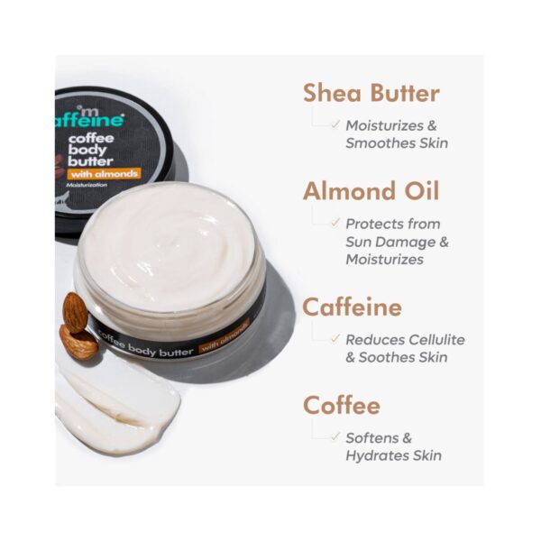 mCaffeine Coffee & Almond Body Butter with Shea Butter (100g) - mCaffeine