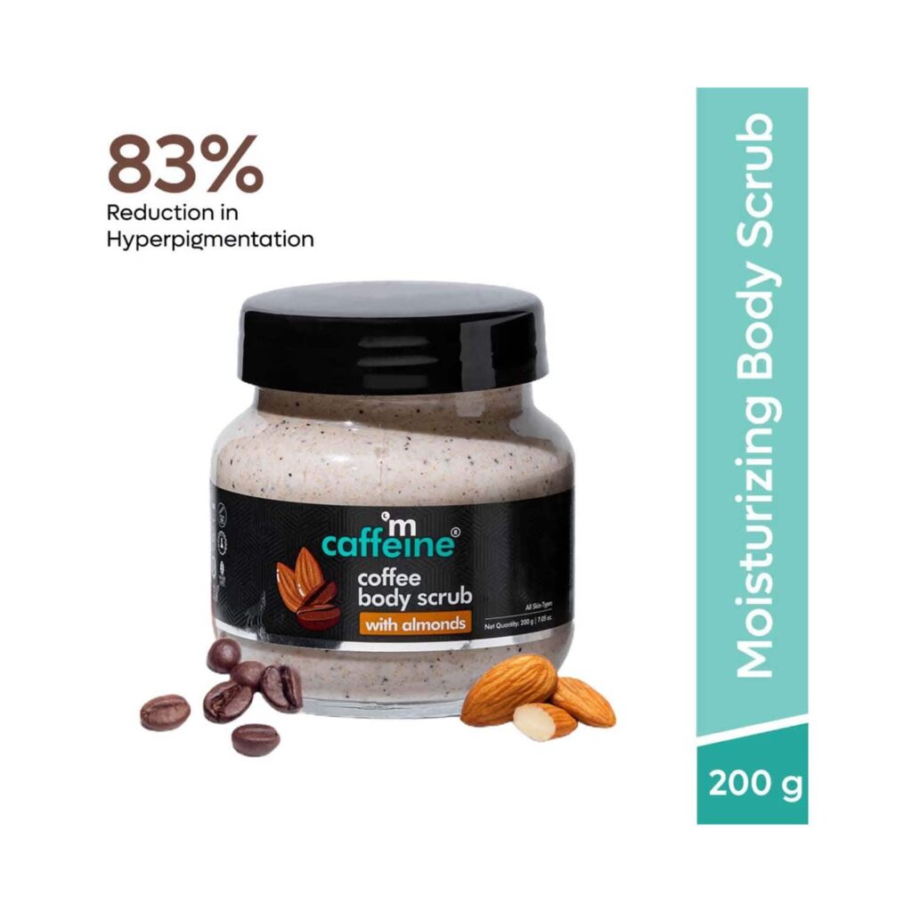 mCaffeine Coffee Body Scrub with Almonds (100 g) - mCaffeine