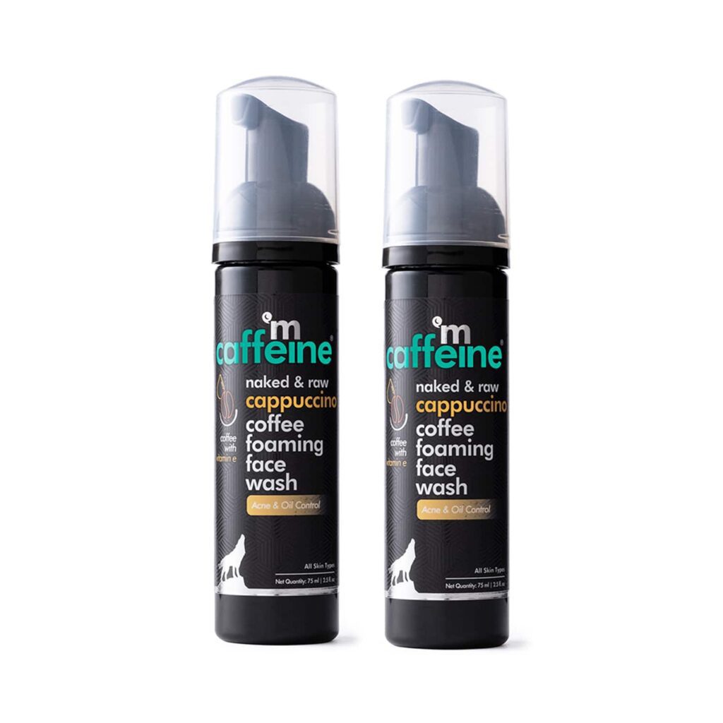 mCaffeine Coffee Foaming for Men & Women Reduces Acne & Pimple Glowing Skin Face Wash Combo - mCaffeine
