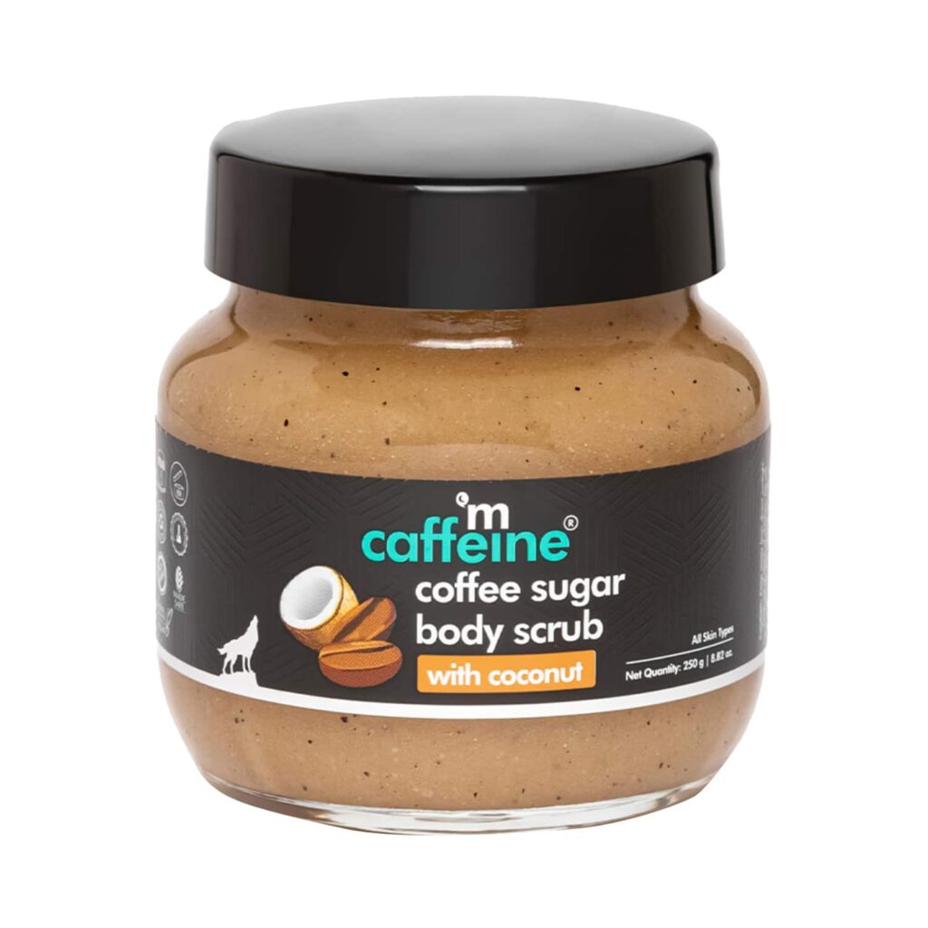mCaffeine Coffee Sugar Body Scrub With Coconut (250g) - mCaffeine