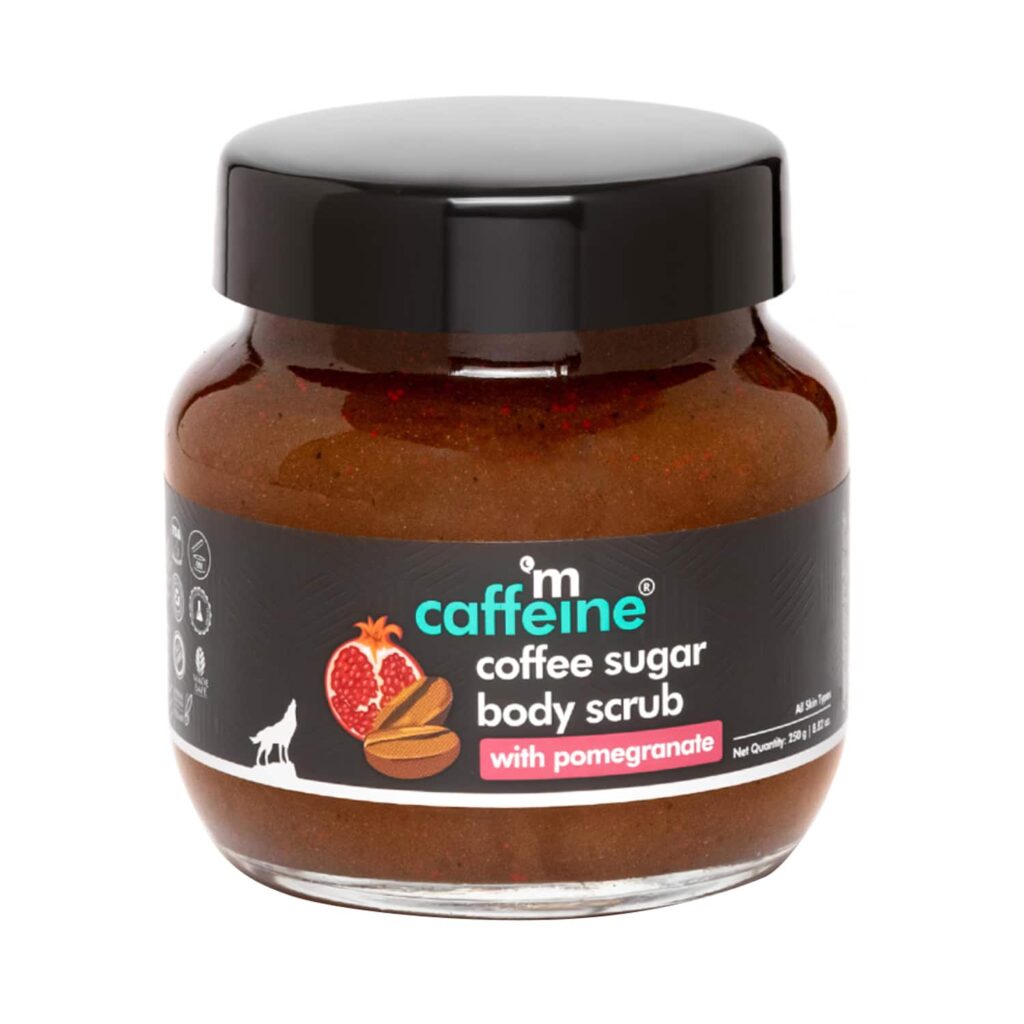 mCaffeine Coffee Sugar Body Scrub With Pomegranate (250g) - mCaffeine