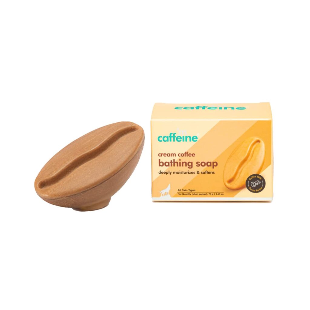 mCaffeine Cream Coffee Bath Soap with Cocoa Butter & Almond Milk (75g) - mCaffeine