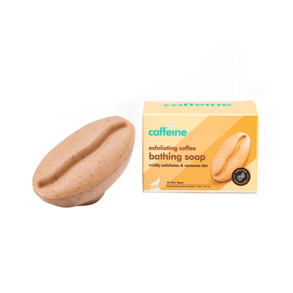 mCaffeine Exfoliating Coffee Bath Soap with Caramel & Almond Milk (75g) - mCaffeine