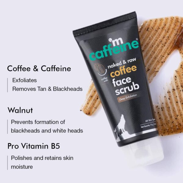 mCaffeine Exfoliating Coffee Body Scrub & Espresso Face Scrub Combo (2Pcs) - mCaffeine