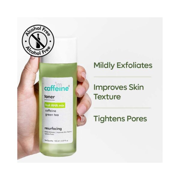 mCaffeine Fruit AHA And Green Tea Face Toner (150ml) - mCaffeine