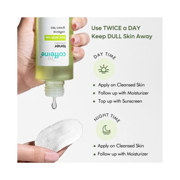 mCaffeine Fruit AHA And Green Tea Face Toner (150ml) - mCaffeine