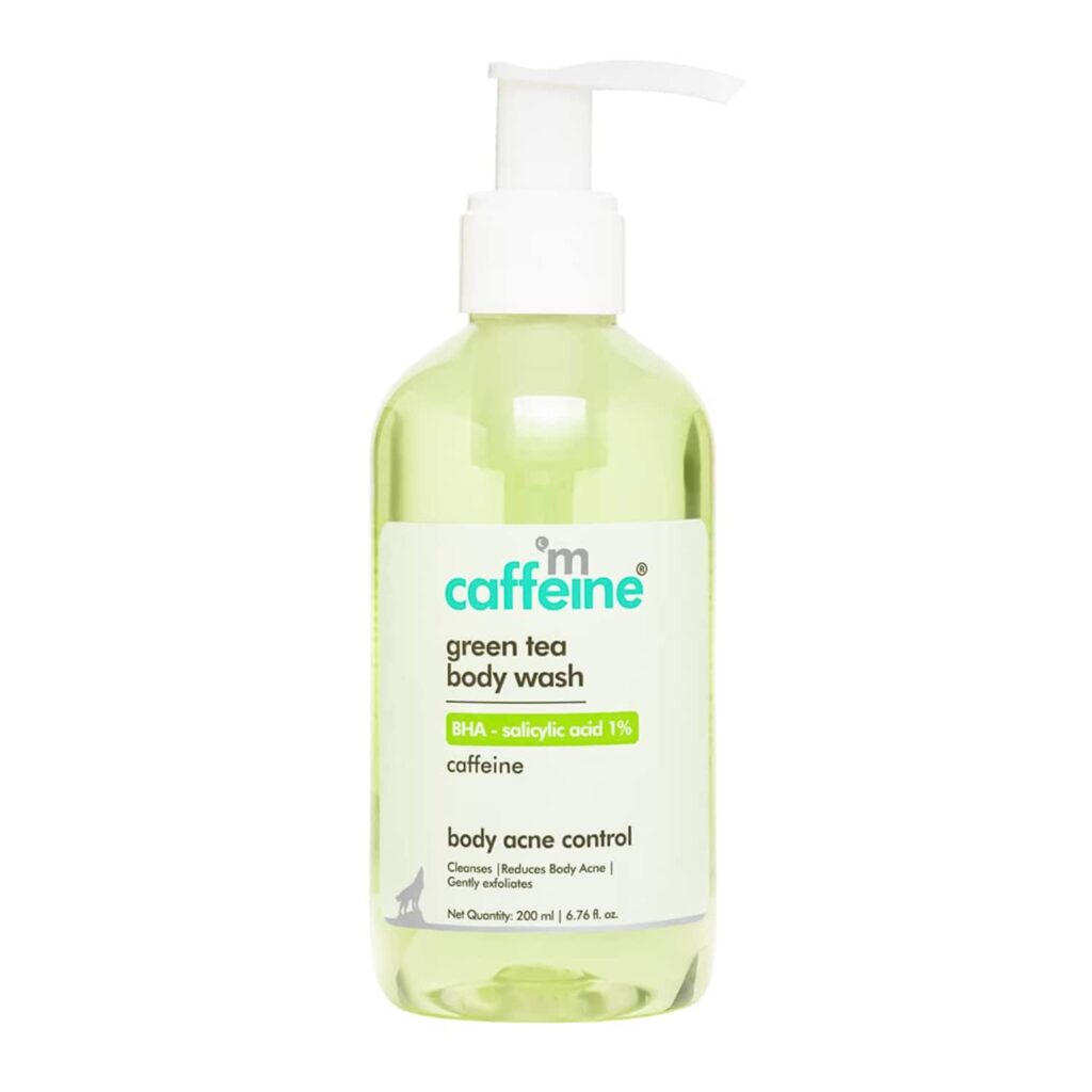 mCaffeine Green Tea Body Wash with Bha Salicylic Acid 1% (200ml) - mCaffeine