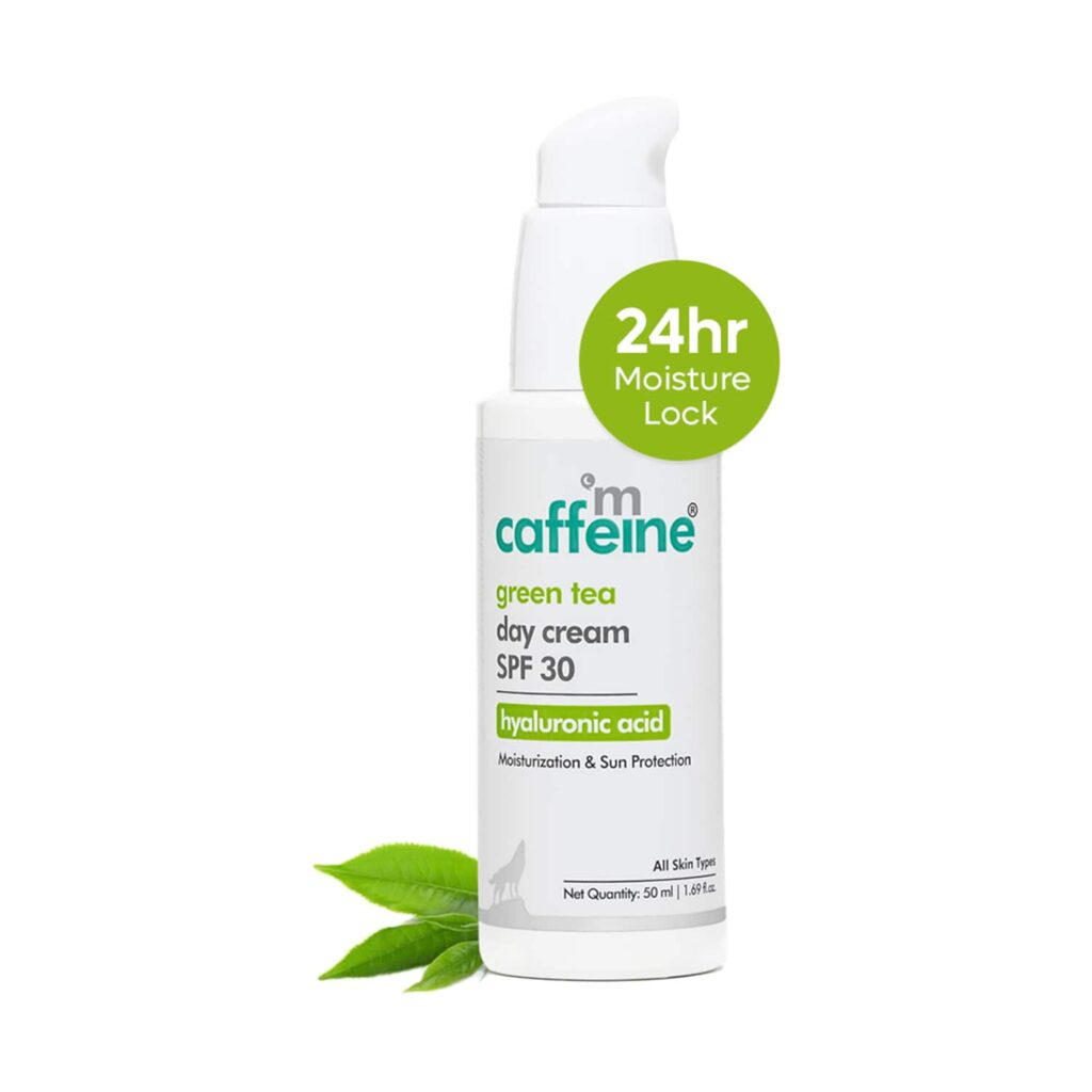 mCaffeine Green Tea Day Cream SPF 30 with Hyaluronic Acid (50ml) - mCaffeine