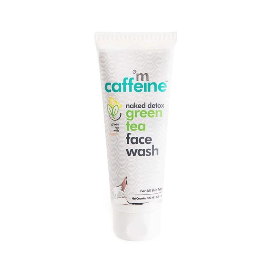 mCaffeine Naked Detox Dirt Removal Green Tea Face Wash - (100ml) - mCaffeine