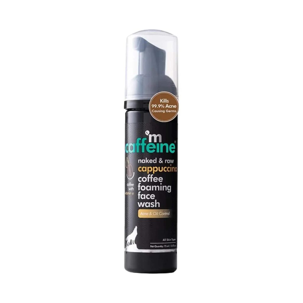 mCaffeine Naked & Raw Cappuccino Coffee Foaming Face Wash - (75ml) - mCaffeine